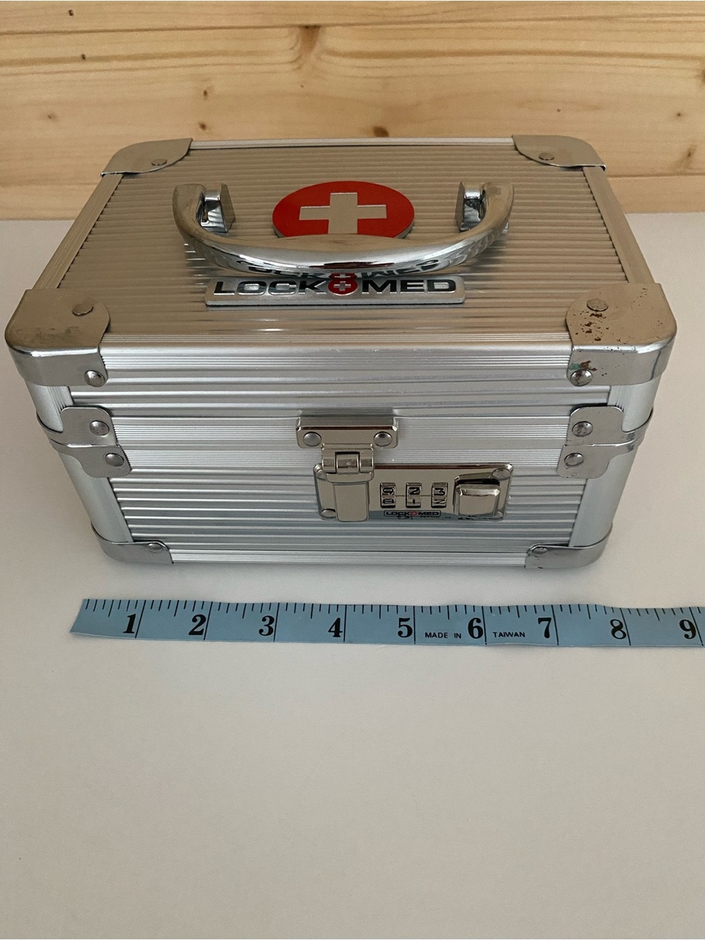 LockMed 3-Digit Combination Medicine Lock Box Portable Storage Secure Case - Picture 9 of 12